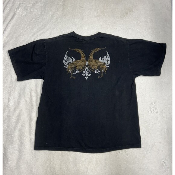 Vintage Thanx Men's Buddhism Graphic Black T-shirt Size XL from Thailand - Picture 7 of 7